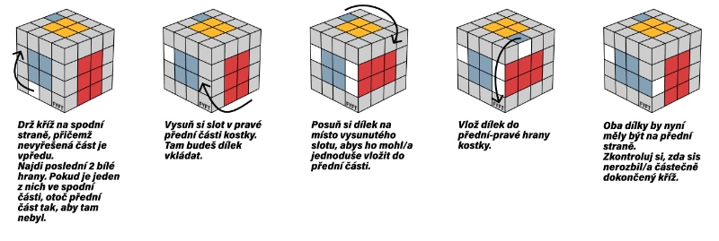 Návod jak složit Rubikovu kostku 4x4 - skládání hran